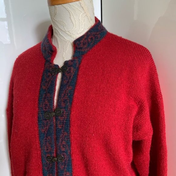 Vintage KOTARE Wool Cardigan New Zealand sz M - Picture 3 of 7